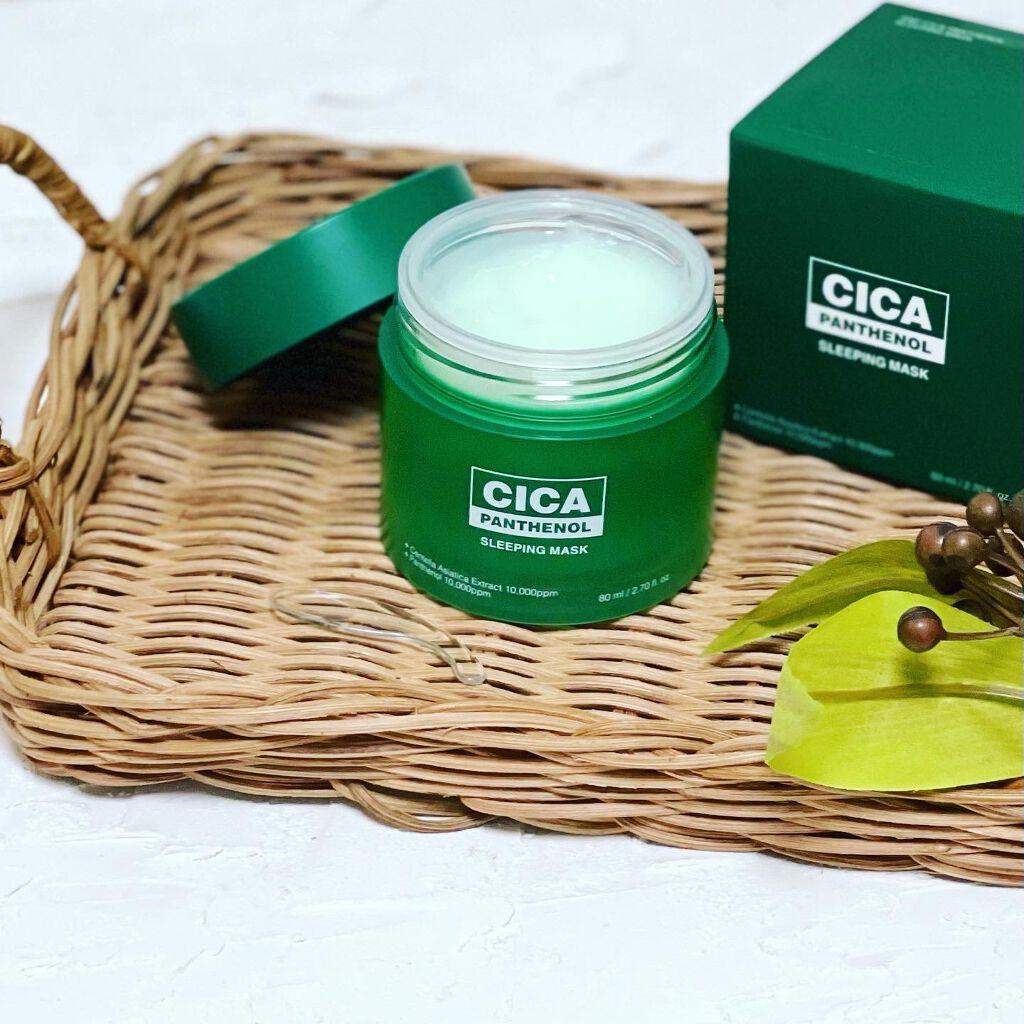 シカパンテノールスリーピングマスク/SNP/フェイスクリームを使ったクチコミ（1枚目）