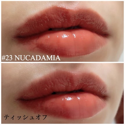 ジューシーラスティングティント/rom&nd/リップティントを使ったクチコミ(3枚目)