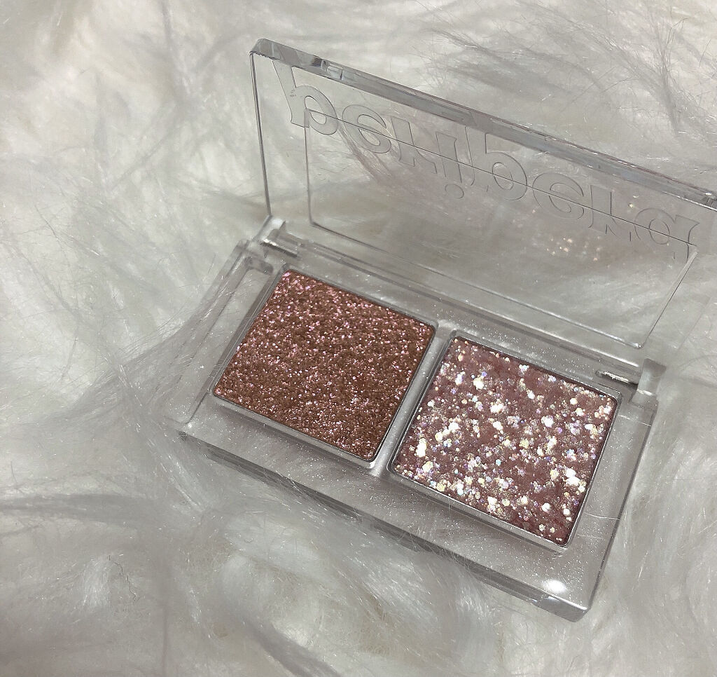  デュオ ポケット グリッター シャドウ 03 SALTED SUGARPLUM/PERIPERA/アイシャドウパレットを使ったクチコミ（2枚目）