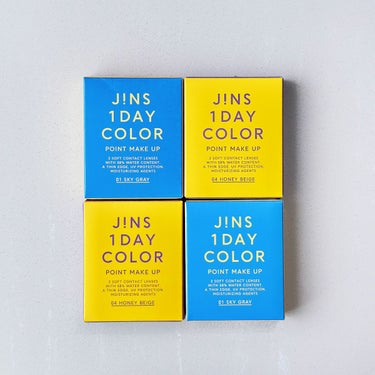JINS1DAYCOLOR 01  SKY GRAY(POINT MAKE UP)
