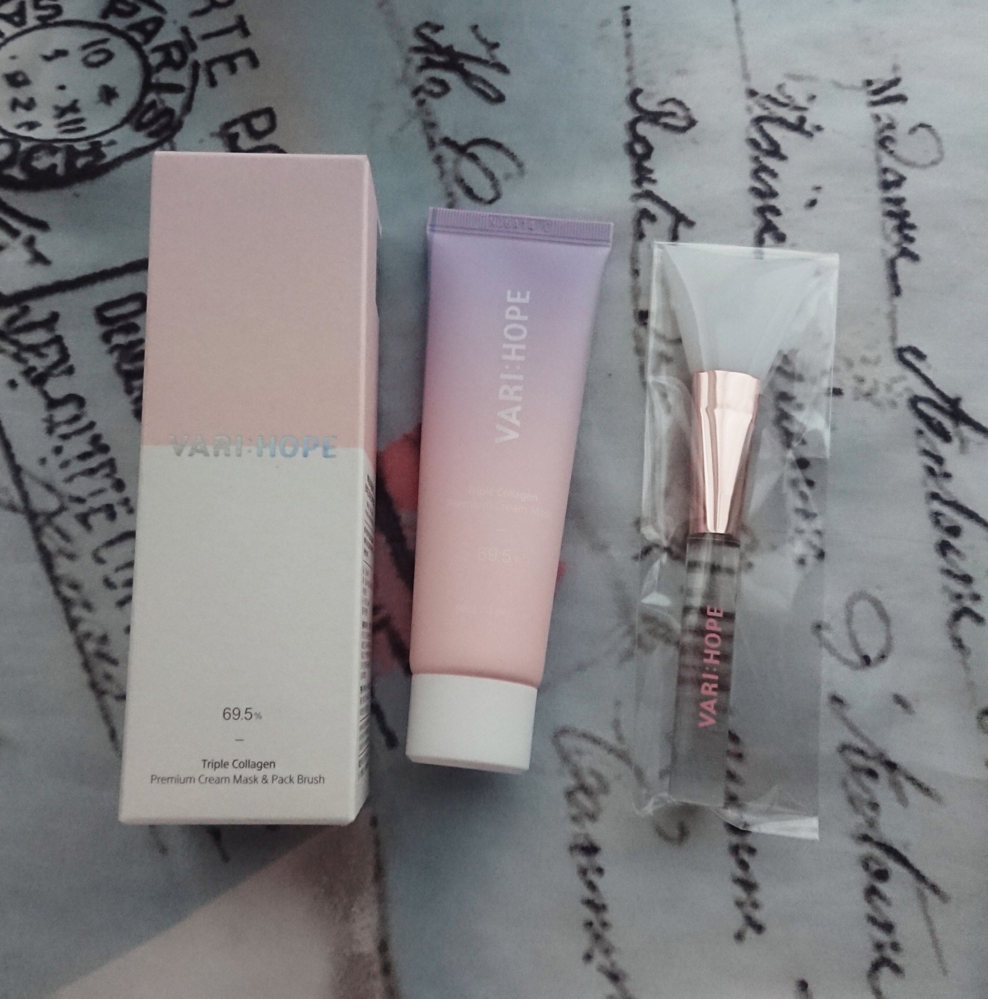 トリプルコラーゲンプレミアムクリームマスク/VARI:HOPE/フェイスクリームを使ったクチコミ（1枚目）