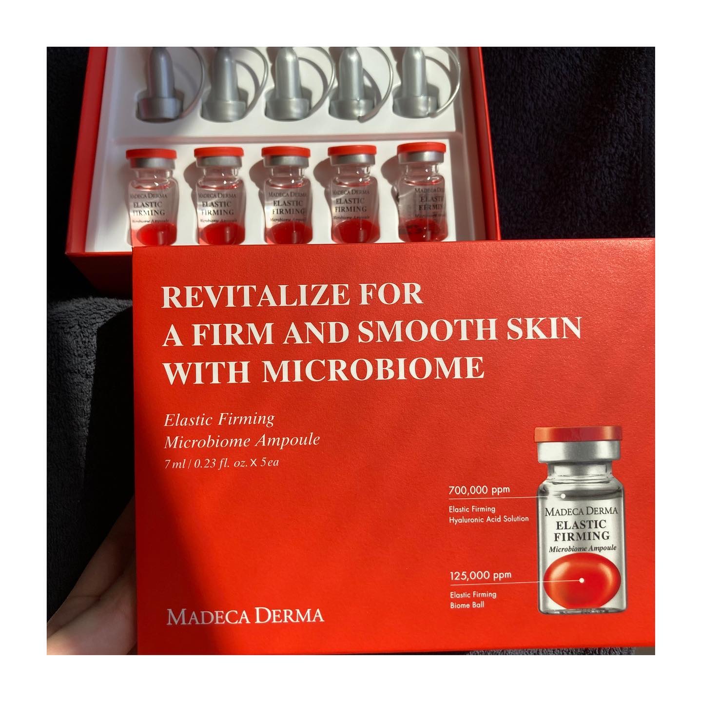 エラスティックファーミング マイクロバイオームアンプル/マデカダーマ/美容液を使ったクチコミ（2枚目）