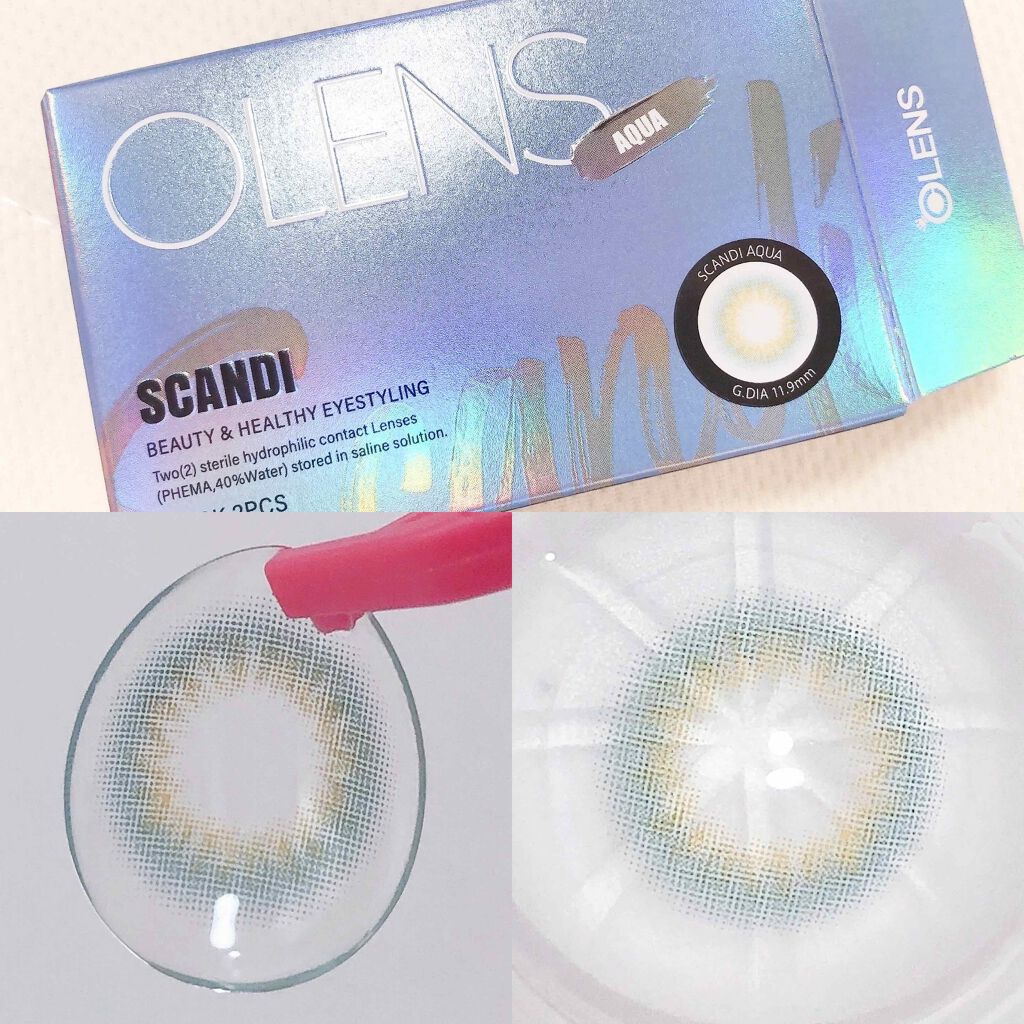 RUSSIAN (ロシアン） ブルー/OLENS/カラーコンタクトレンズを使ったクチコミ（3枚目）