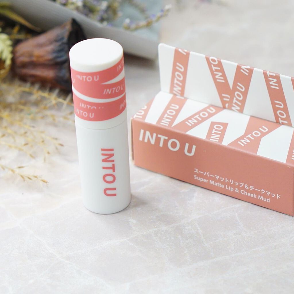 スーパーマットリップ&チークマッド/INTO U/口紅を使ったクチコミ(6枚目)