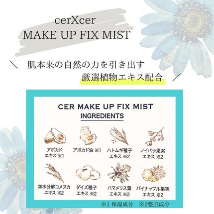 メイクアップフィックスミスト/cerXcer/フィックスミストを使ったクチコミ(3枚目)