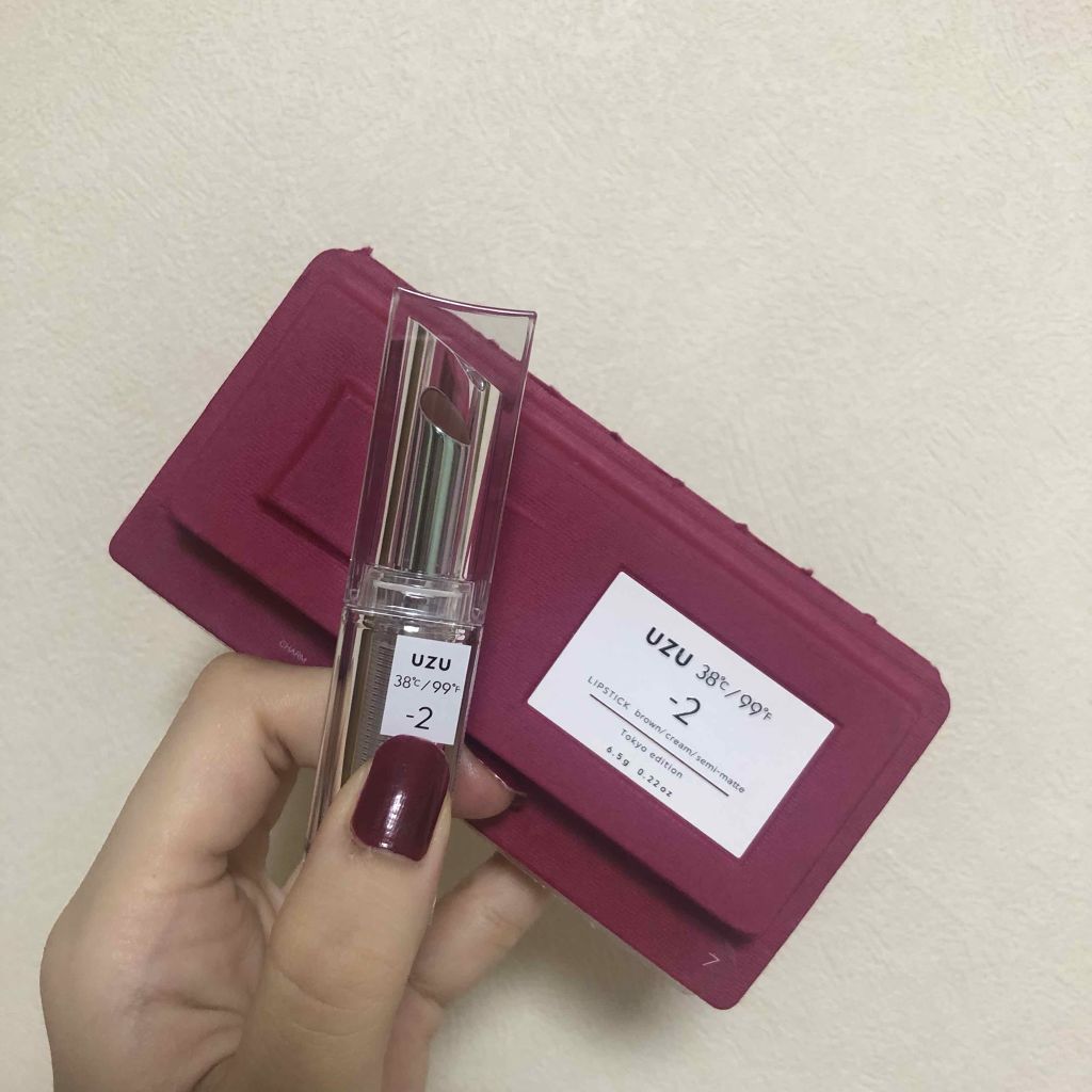 38°C / 99°F Lipstick <TOKYO>/UZU BY FLOWFUSHI/口紅を使ったクチコミ(3枚目)
