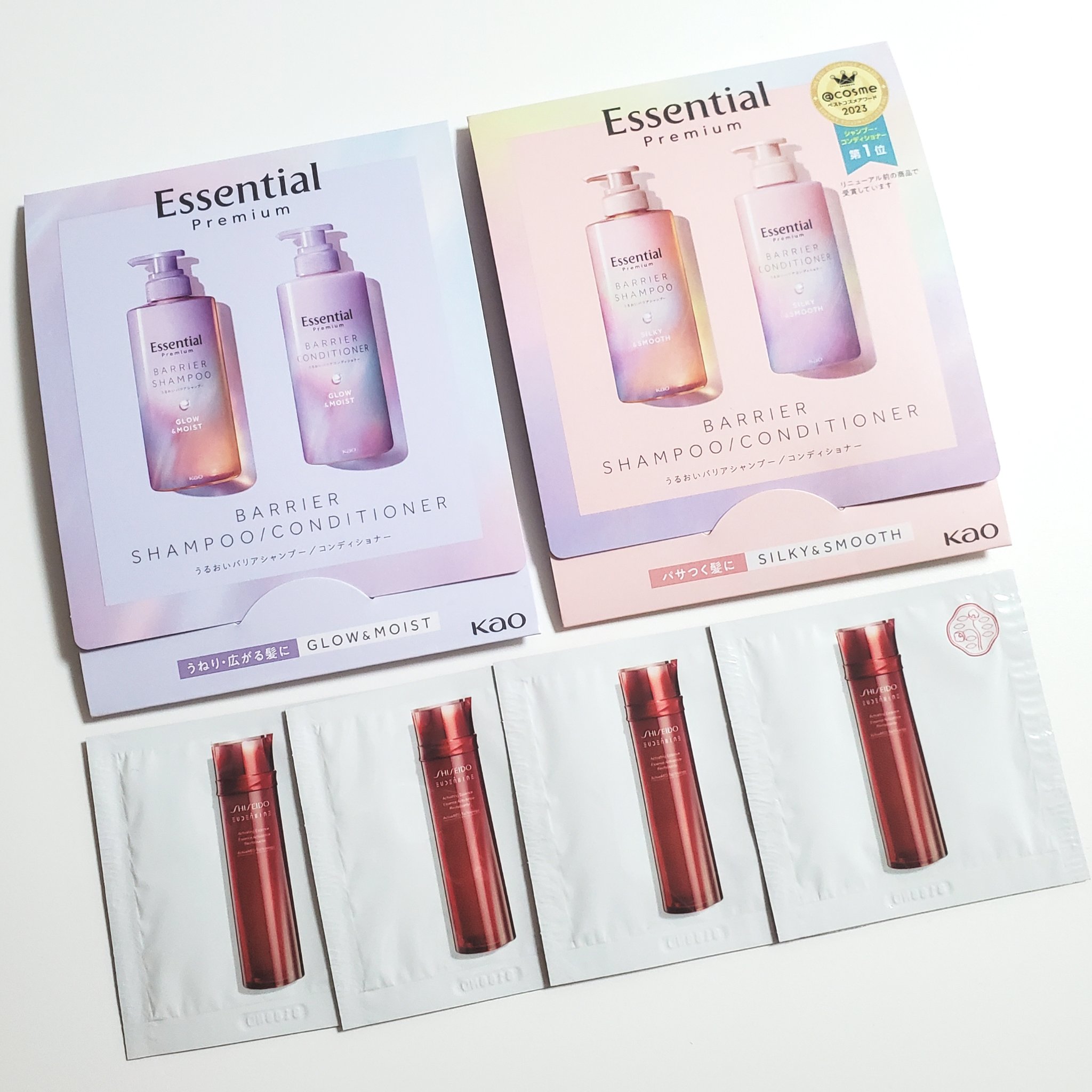 エッセンシャル プレミアム うるおいバリアシャンプー/コンディショナー グロウ＆モイスト/エッセンシャル/市販シャンプーを使ったクチコミ（1枚目）