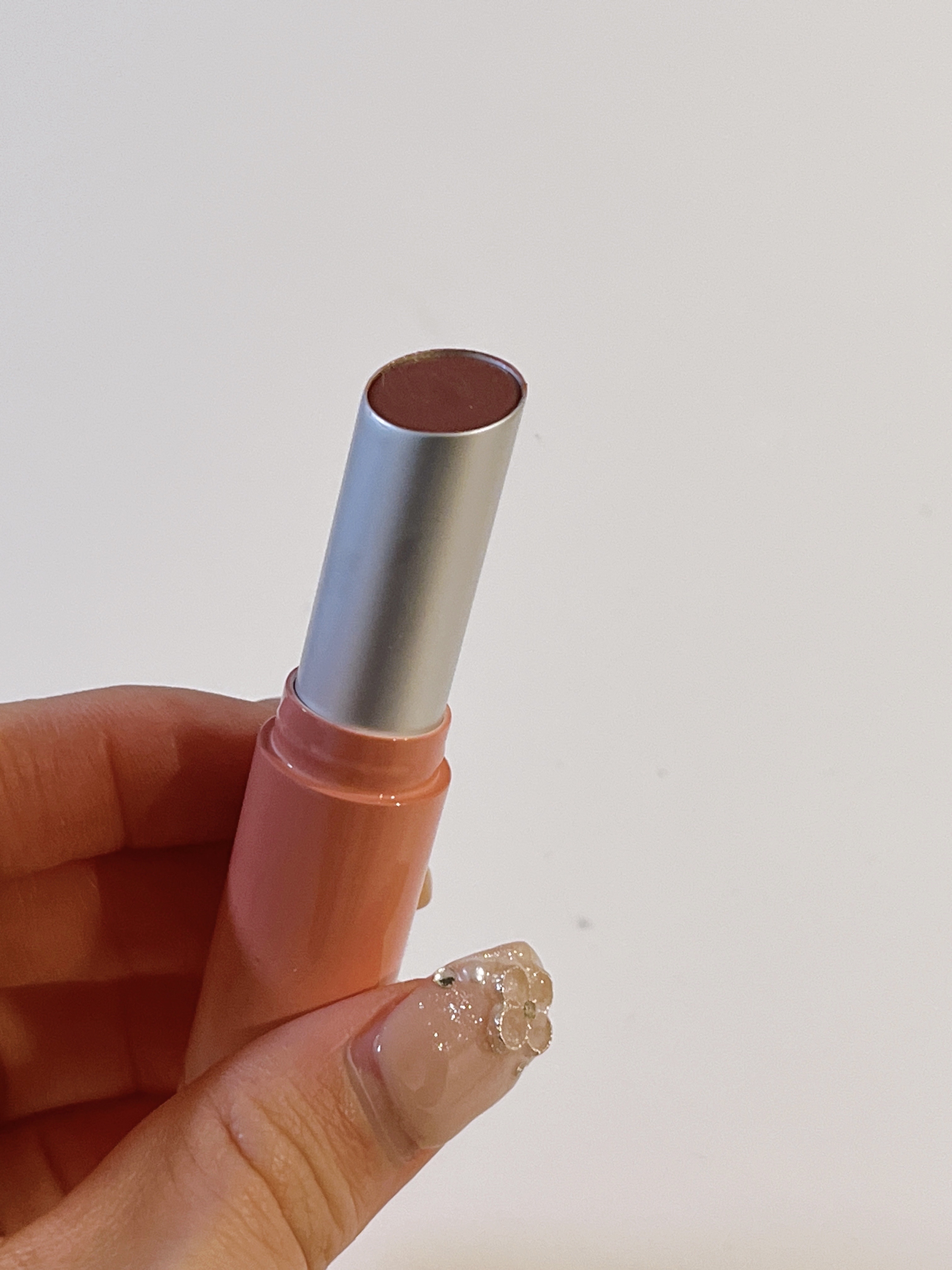 グラスティングメルティングバーム 12 ヴェールドローズ(Veiled rose)/rom&nd/リップバームを使ったクチコミ（3枚目）