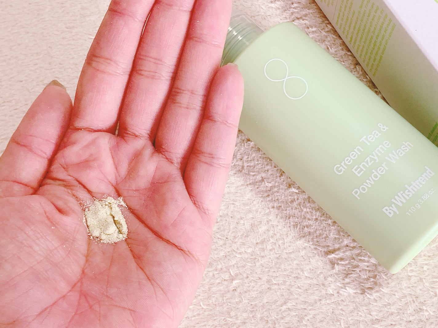 グリーンティー&エンザイムパウダーウォッシュ/By Wishtrend/洗顔パウダーを使ったクチコミ(2枚目)