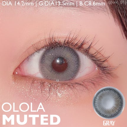 ミューテッド/OLOLA/カラーコンタクトレンズを使ったクチコミ(4枚目)