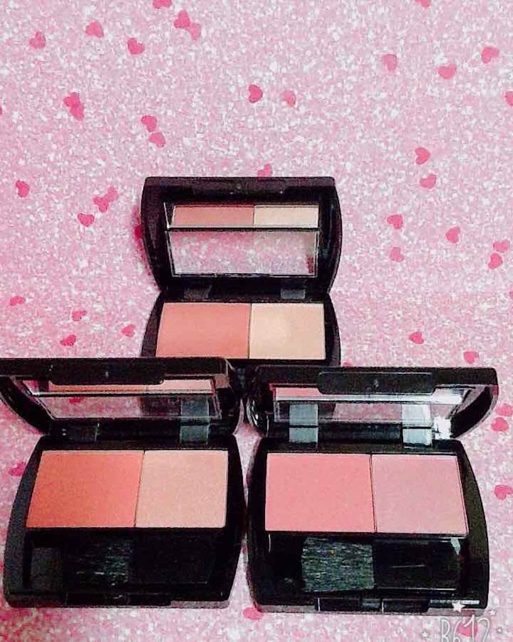 エルファー プリンセスデュオカラーチーク A/DAISO/パウダーチークを使ったクチコミ（3枚目）