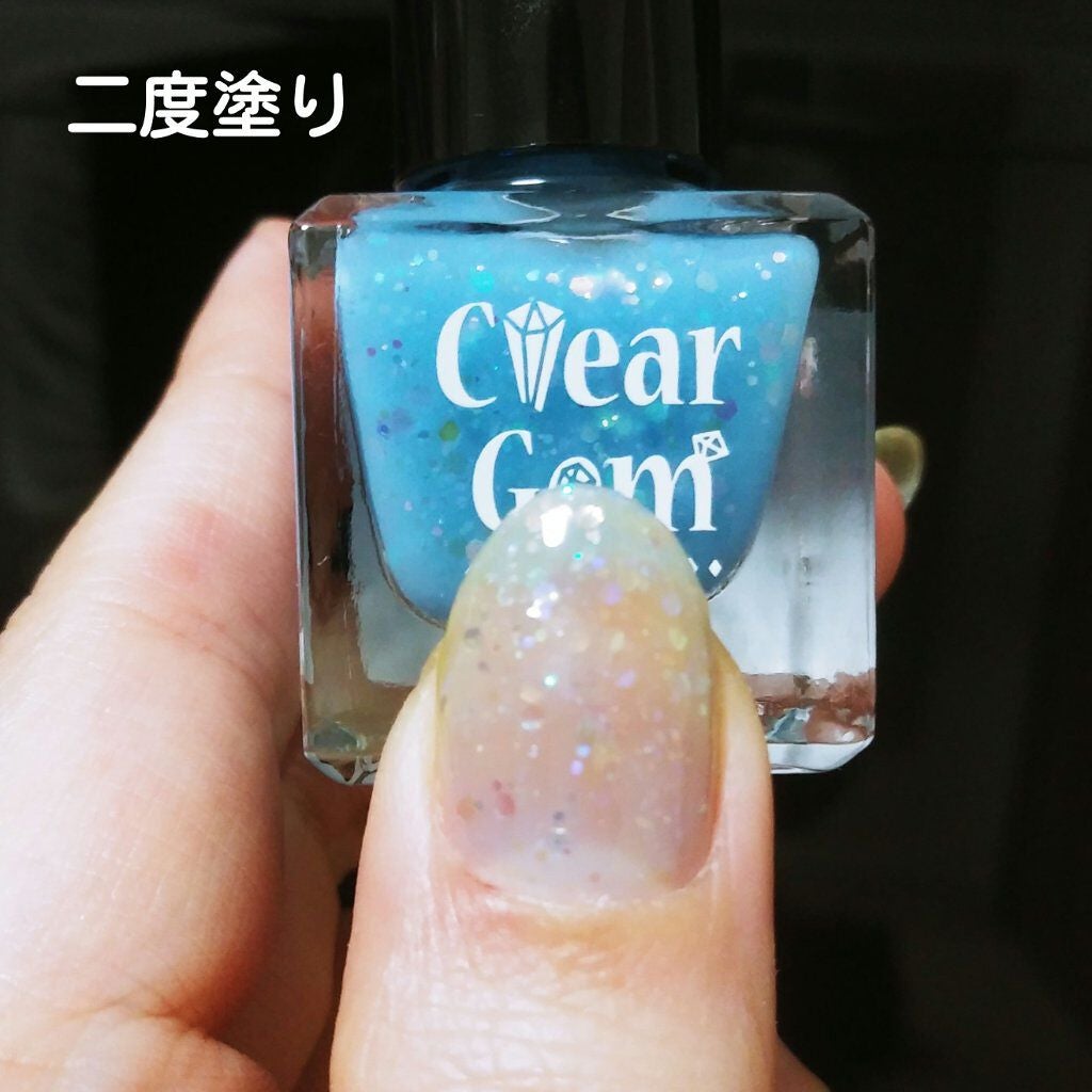 クリアジェムネイル/セリア/マニキュアを使ったクチコミ(2枚目)
