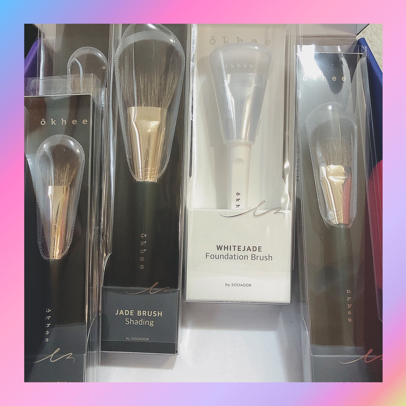 okhee 白玉ファンデーションブラシ/SOOA DOR/メイクブラシを使ったクチコミ(3枚目)