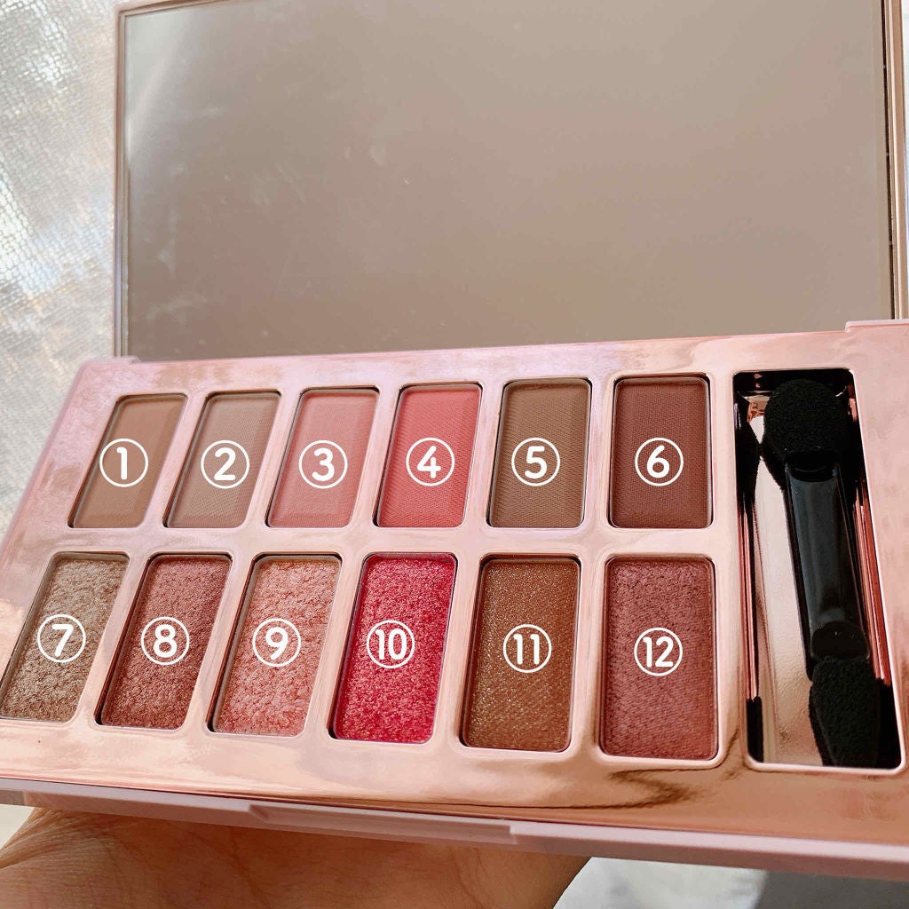 バレンタインボックス3ローズモーメント/VAVI MELLO/アイシャドウパレットを使ったクチコミ(4枚目)