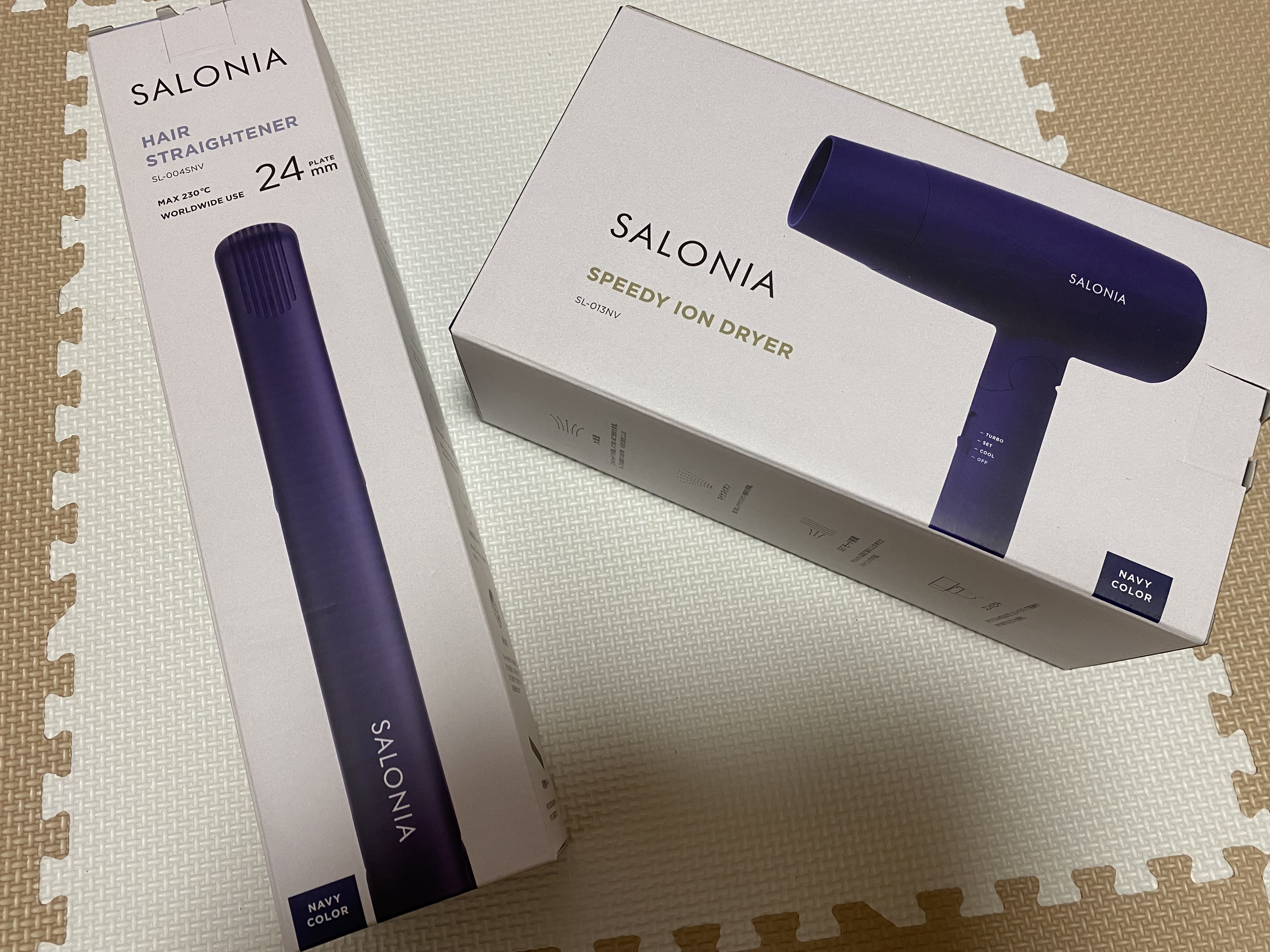 スピーディーイオンドライヤー ネイビー/SALONIA/ドライヤーを使ったクチコミ（1枚目）