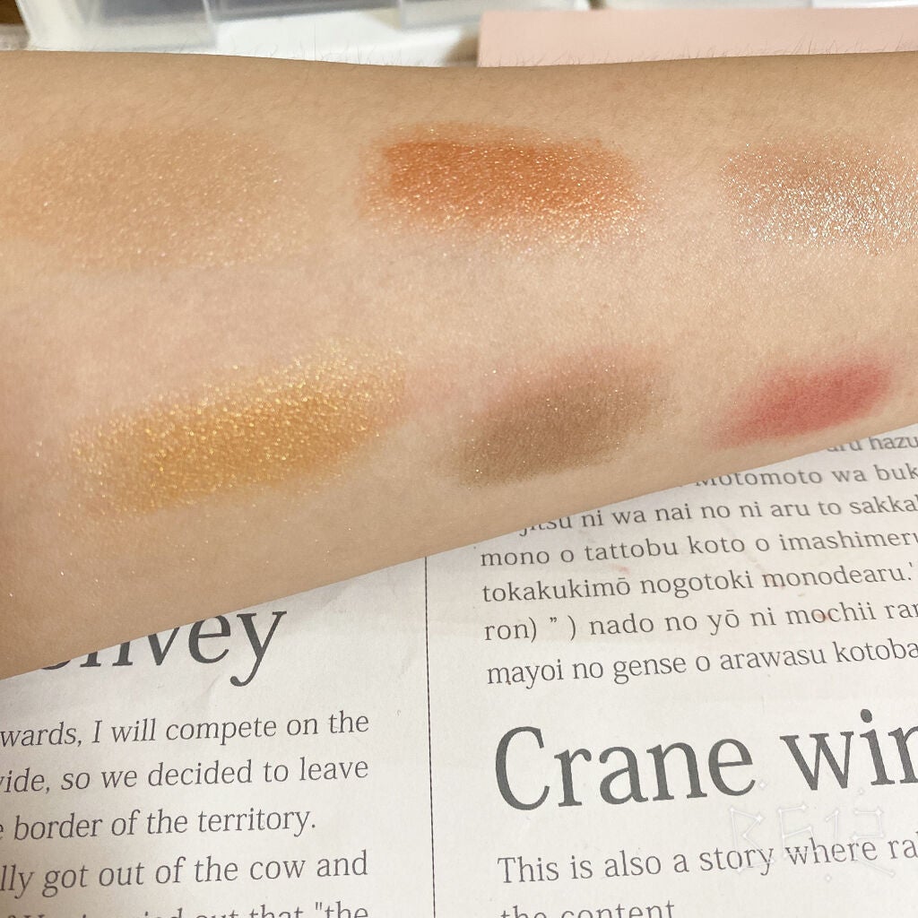 イロアソビ 6色アイパレット/iroasobi/アイシャドウパレットを使ったクチコミ(5枚目)