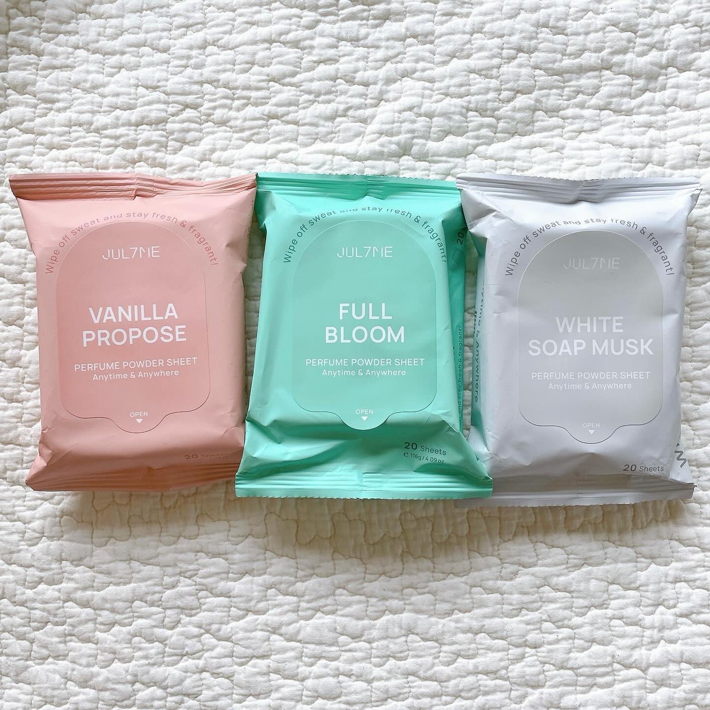 ジュライミー フレグランスパウダーシート フルブルーム/JUL7ME/ボディシートを使ったクチコミ(1枚目)