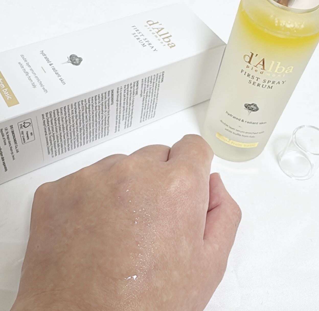 ダルバ ホワイトトリュフファーストスプレーセラム/ダルバ/ミスト状化粧水を使ったクチコミ(3枚目)