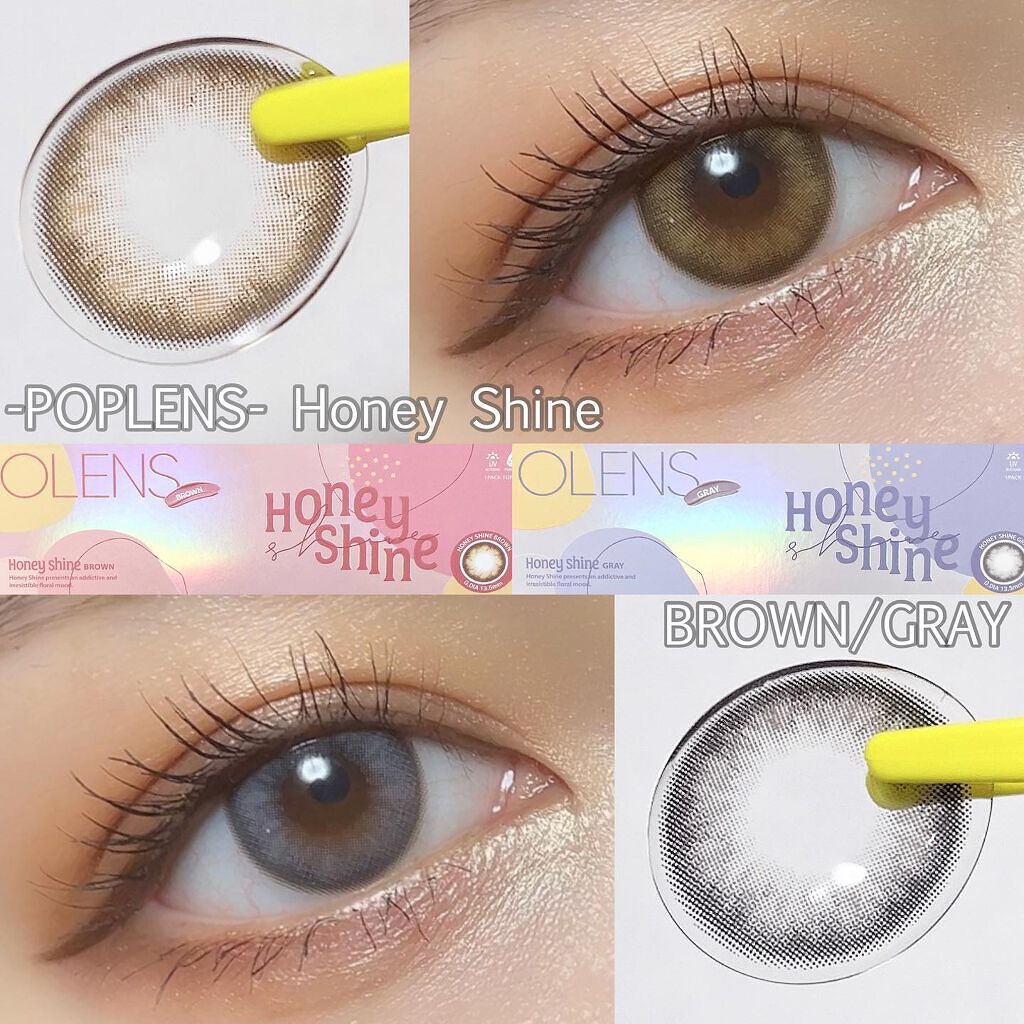 ハニーシャイン/OLENS/カラーコンタクトレンズを使ったクチコミ（1枚目）