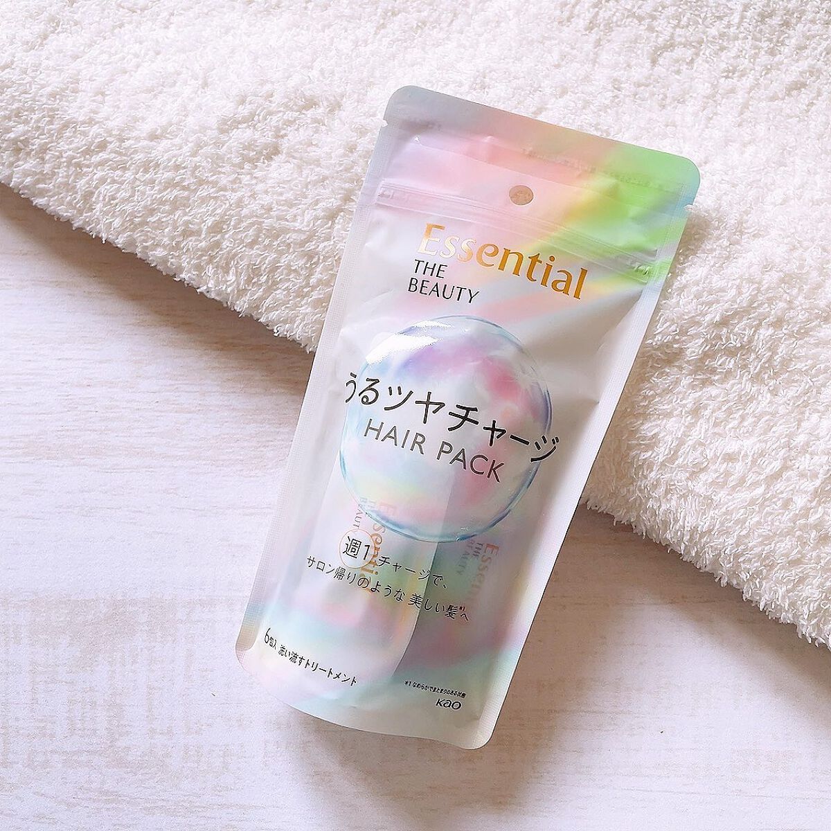 ザビューティ うるツヤチャージヘアパック/エッセンシャル/ヘアマスク・ヘアパックを使ったクチコミ(1枚目)