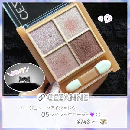 ベージュトーンアイシャドウ/CEZANNE/アイシャドウパレットを使ったクチコミ(1枚目)