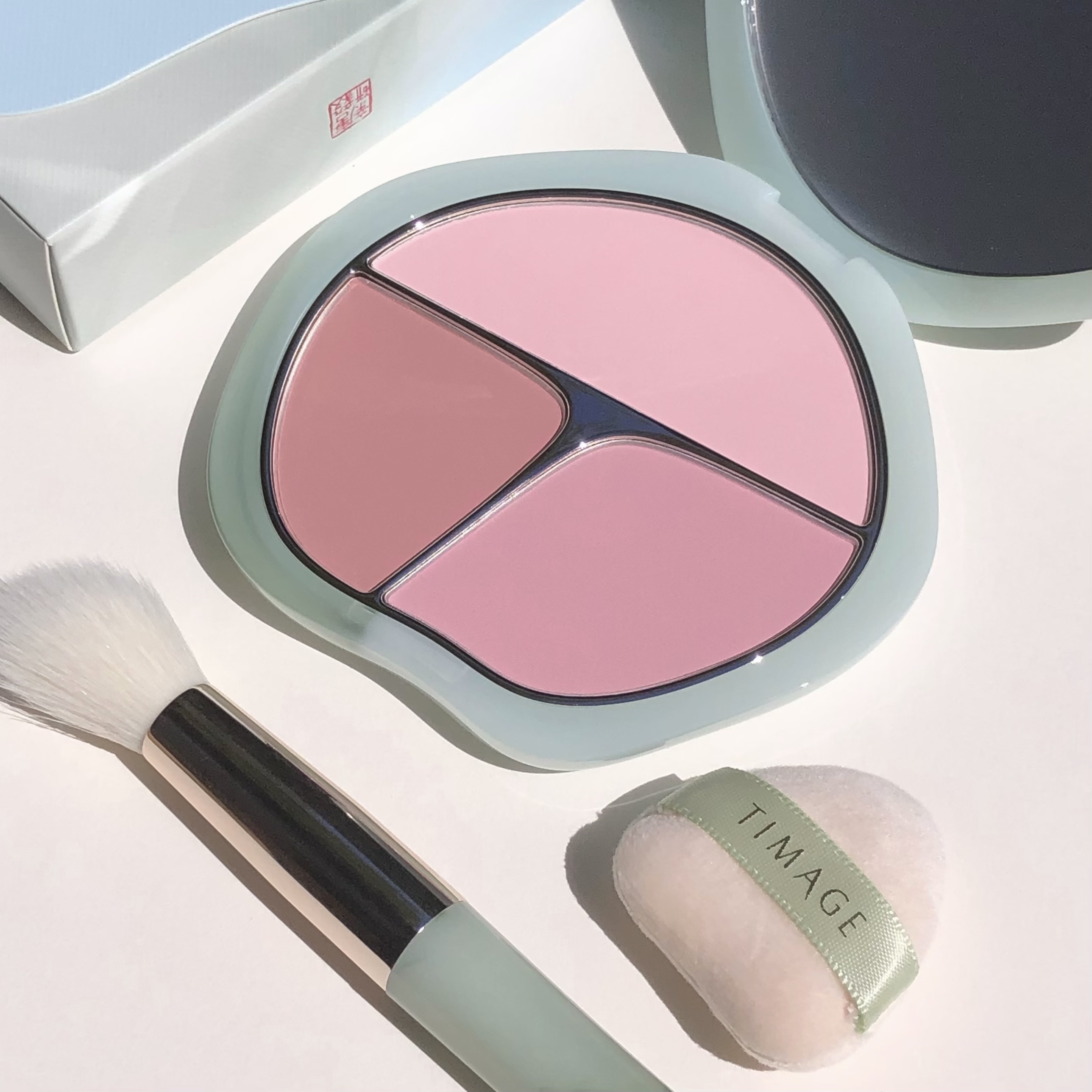 TIMAGE  3色チークパレット/TIMAGE/パウダーチークを使ったクチコミ（1枚目）