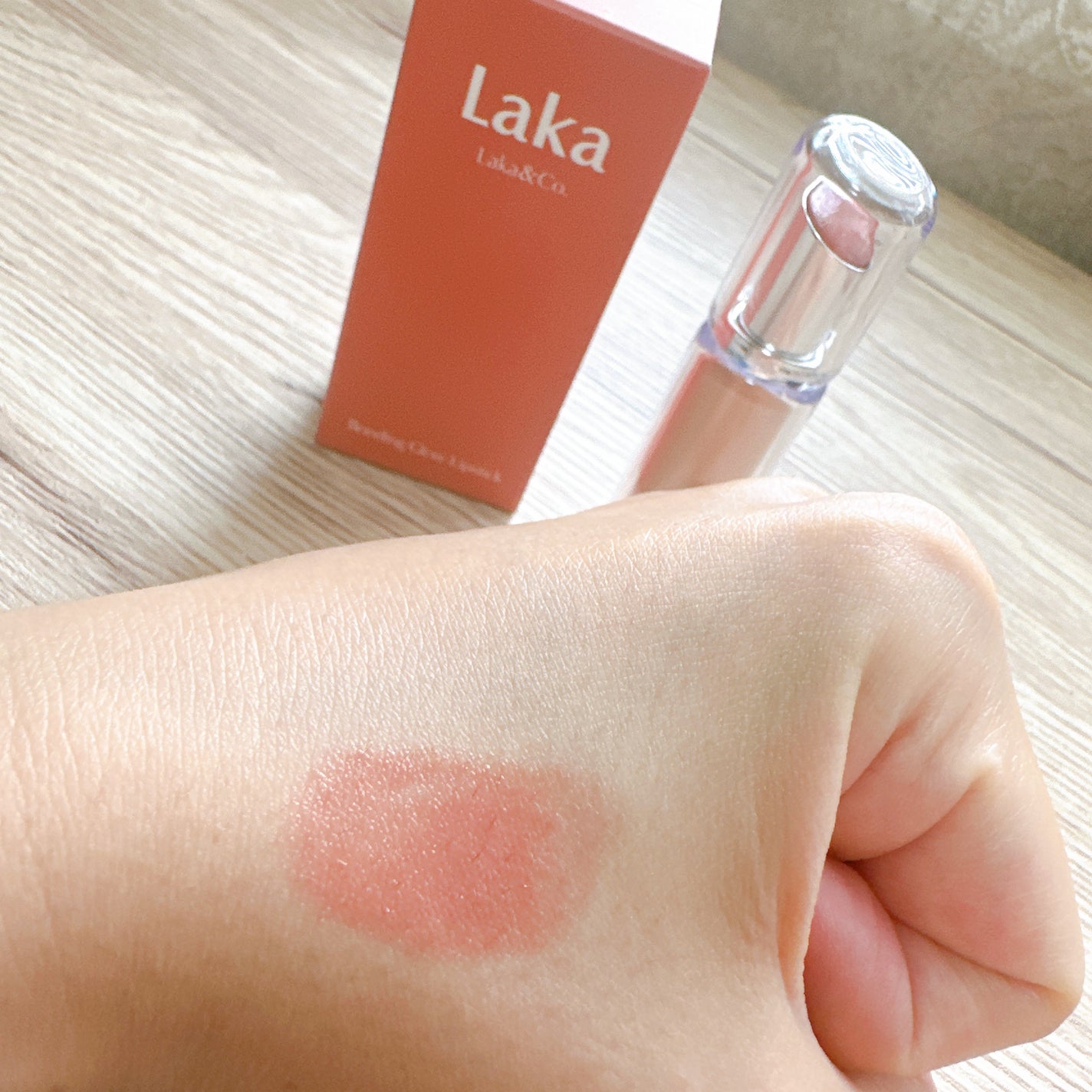 ボンディンググロウリップスティック/Laka/口紅を使ったクチコミ(3枚目)