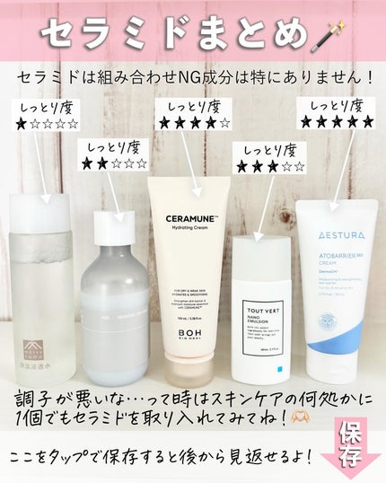 アスカ on LIPS 「←他の投稿🦦🌷美肌の鍵を握るセラミド5選🫶🏻/セラミドは簡単に..」(8枚目)