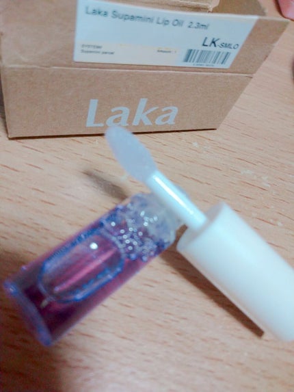 スーパーミニオイルリップ/Laka/リップケアを使ったクチコミ(2枚目)