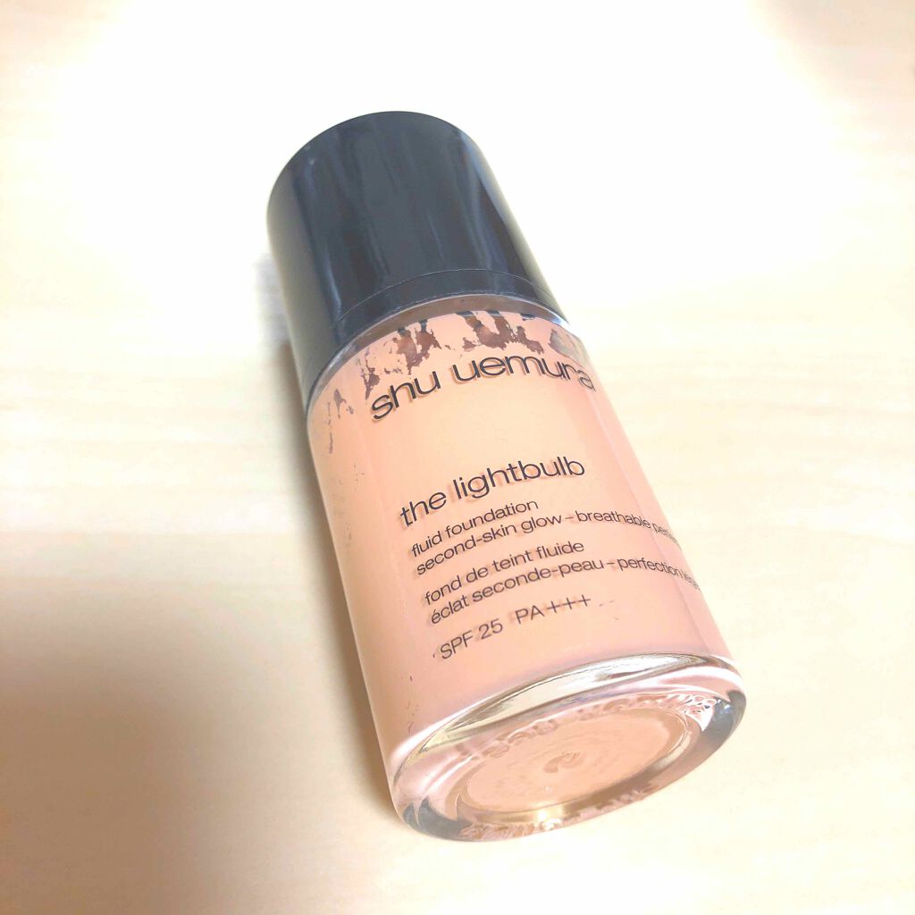 ザ・ライトバルブ フルイド ファンデーション&スポンジ/shu uemura/リキッドファンデーションを使ったクチコミ(1枚目)