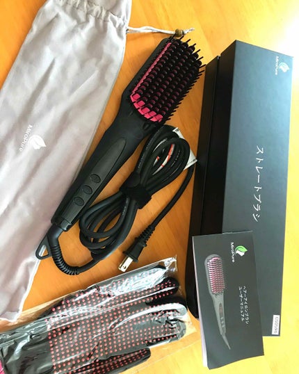 ダブルマイナスイオンストレートブラシアイロン/Miropure/ヒートブラシを使ったクチコミ(2枚目)