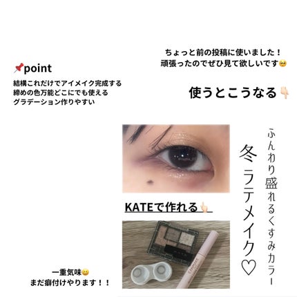 バーチャルアイズメイカー/KATE/アイシャドウパレットを使ったクチコミ(3枚目)