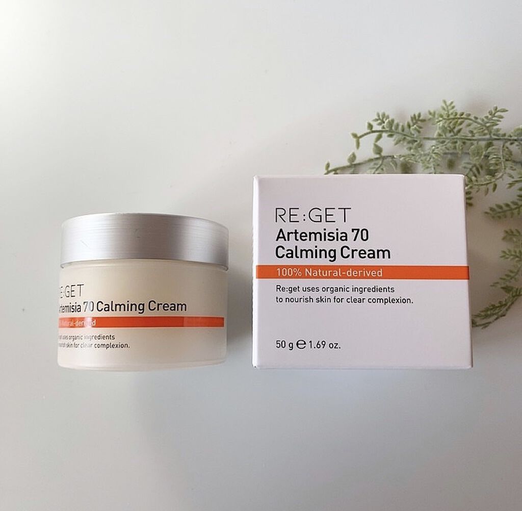 カワラヨモギ70カーミングクリーム/RE:GET/フェイスクリームを使ったクチコミ（3枚目）