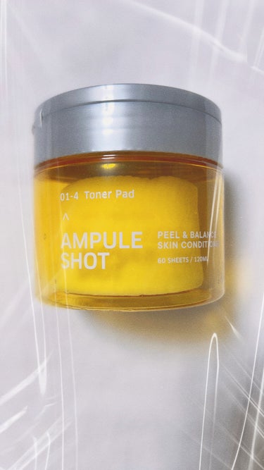 AMPULE SHOT ピール&バランス スキンコンディショナー トナーパッドのクチコミ「韓国で人気のトナーパッド✨

小鼻周りの毛穴詰まりが気になっていたので購入してみました！！

.....」（1枚目）