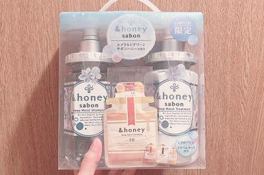 &honey ディープモイスト シャンプー1.0／ヘアトリートメント2.0 限定エメラルドグリーンサボンハニーの香りのクチコミ「❣️使い切り❣️

✔️&honey ディープモイストシャンプー1.0/ディープモイストヘアト.....」（2枚目）