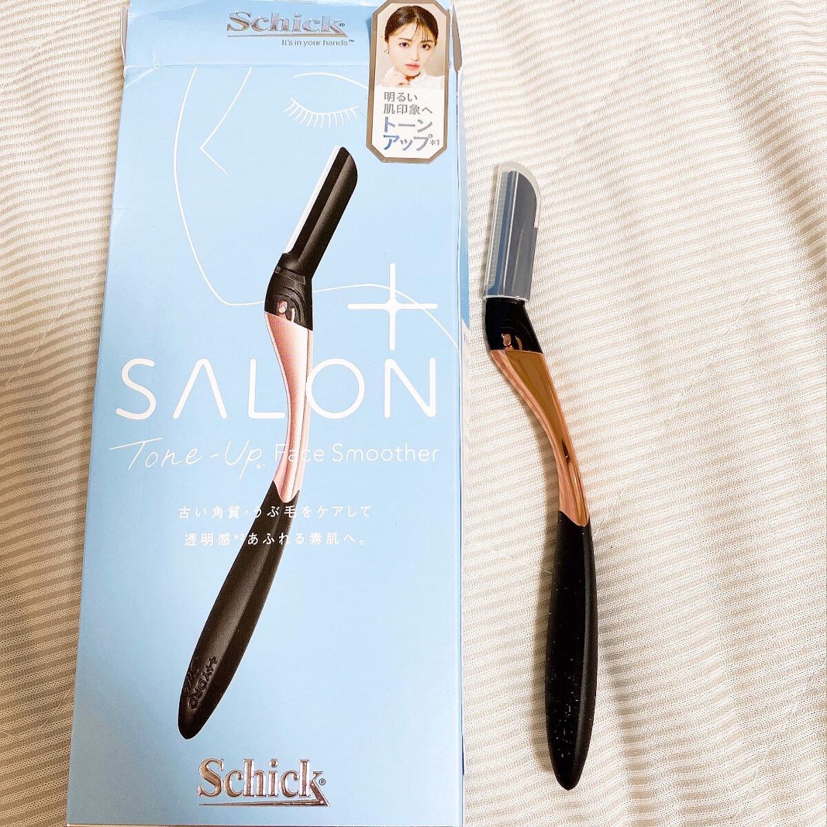 サロンプラス トーンアップ フェイススムーサー ホルダー（刃付き）/サロンプラス/シェーバーを使ったクチコミ（1枚目）