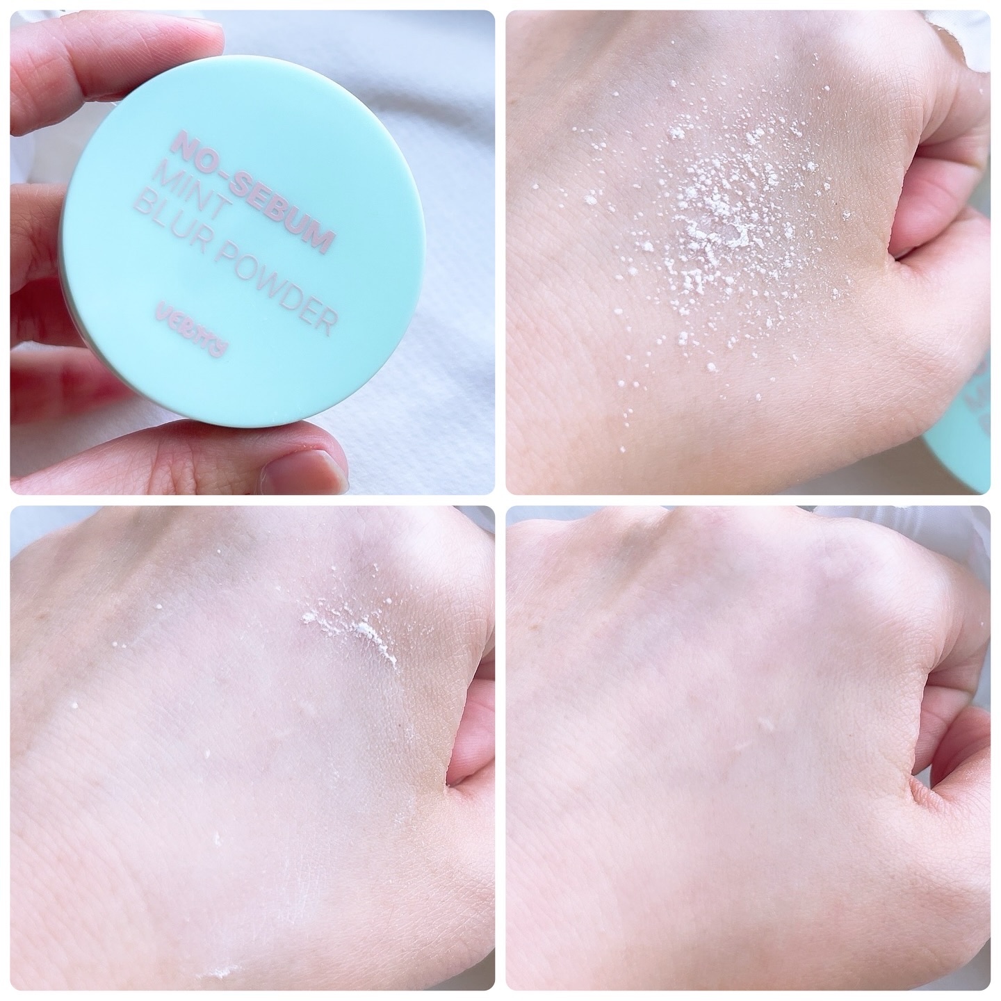 ノーセバムミントブラーパウダー /Vertty/ルースパウダーを使ったクチコミ（3枚目）