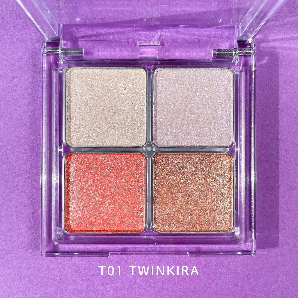 ベターザンアイズ T01 トゥウィンキラ/rom&nd/アイシャドウパレットを使ったクチコミ（3枚目）