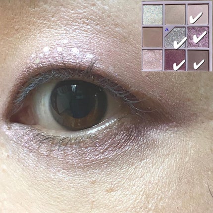 グリッターペディアアイパレット/unleashia/アイシャドウパレットを使ったクチコミ(4枚目)