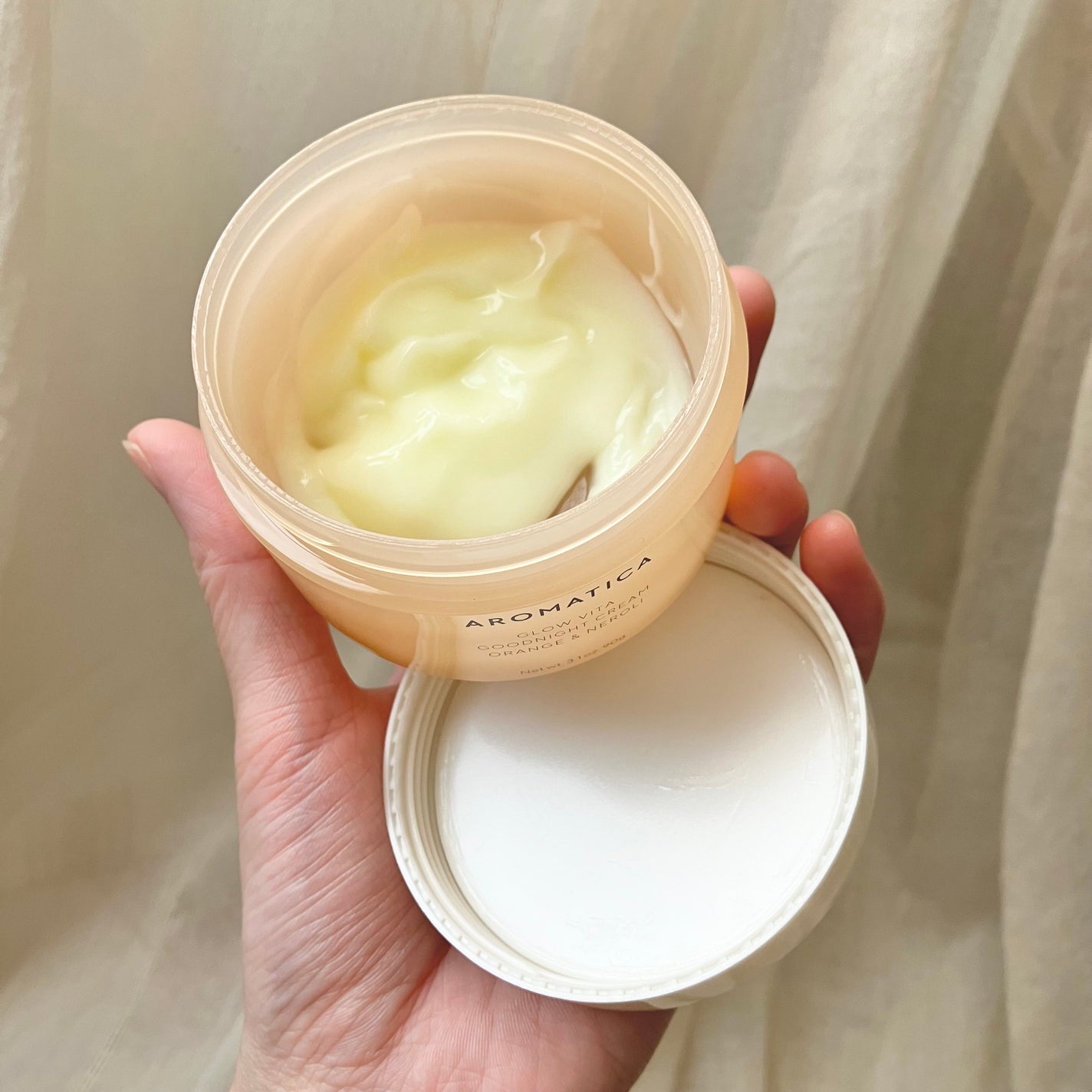 グロービタグットナイトクリーム/AROMATICA/フェイスクリームを使ったクチコミ(1枚目)