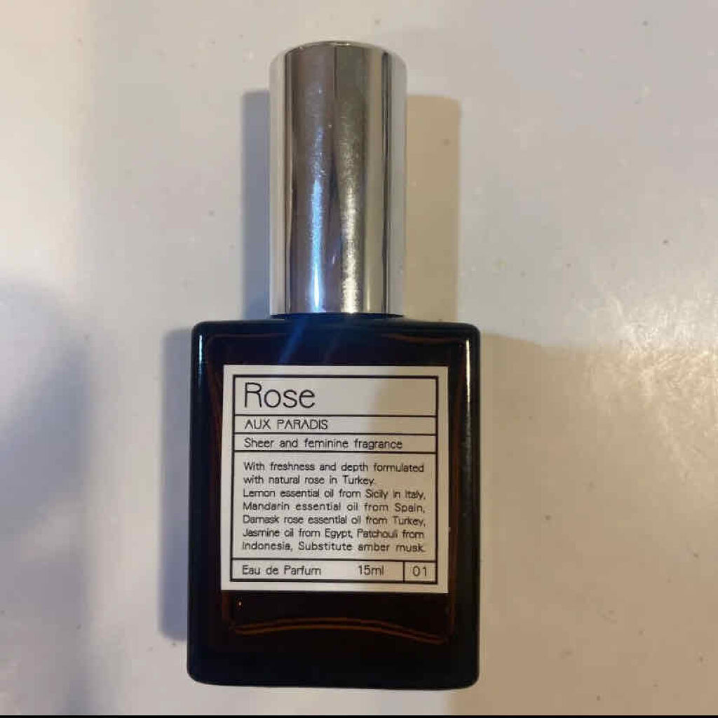 オードパルファム　#01 Rose 〔ローズ〕/AUX PARADIS/香水(レディース)を使ったクチコミ（2枚目）
