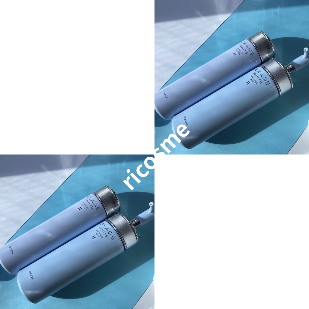 ALBION エクサージュホワイト ホワイトアップ ローション IIのクチコミ「こちらは、先程ご紹介した
#albion の#エクサージュホワイト の#乳液 と
一緒に使用し.....」（1枚目）