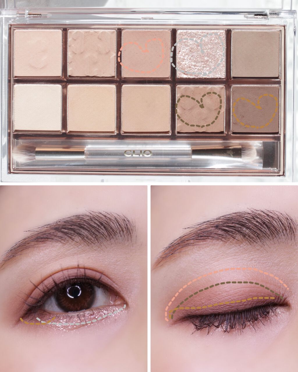 プロ アイ パレット/CLIO/アイシャドウパレットを使ったクチコミ（3枚目）