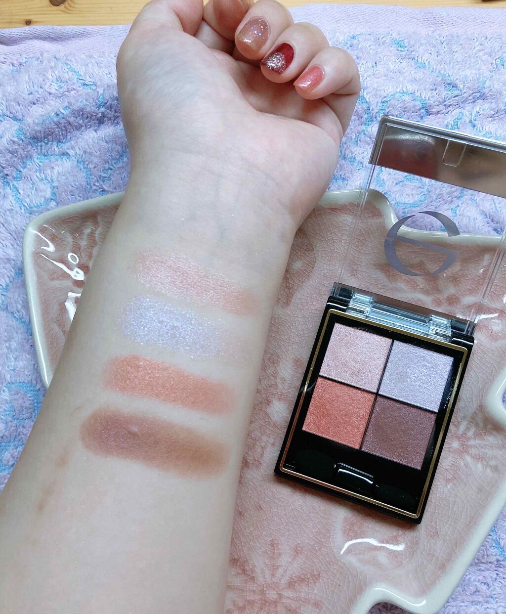 リアルクローズシャドウ/excel/アイシャドウパレットを使ったクチコミ(4枚目)