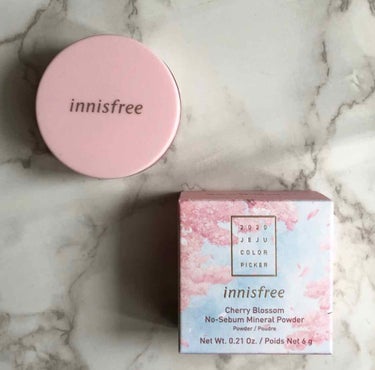 innisfree チェリーブロッサム ノーセバム ミネラルパウダー 2020 Jeju Color Pickerのクチコミ「○innisfree
ノーセバムミネラルパウダー
Jeju color picker


in.....」（2枚目）