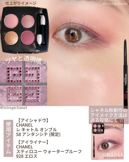 レ キャトル オンブル/CHANEL/アイシャドウパレットを使ったクチコミ(7枚目)