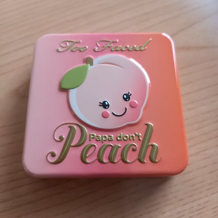 パパドントピーチ インフューズド チーク/Too Faced/パウダーチークを使ったクチコミ(1枚目)