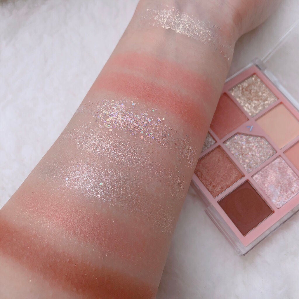 グリッターペディアアイパレット/unleashia/アイシャドウパレットを使ったクチコミ(7枚目)