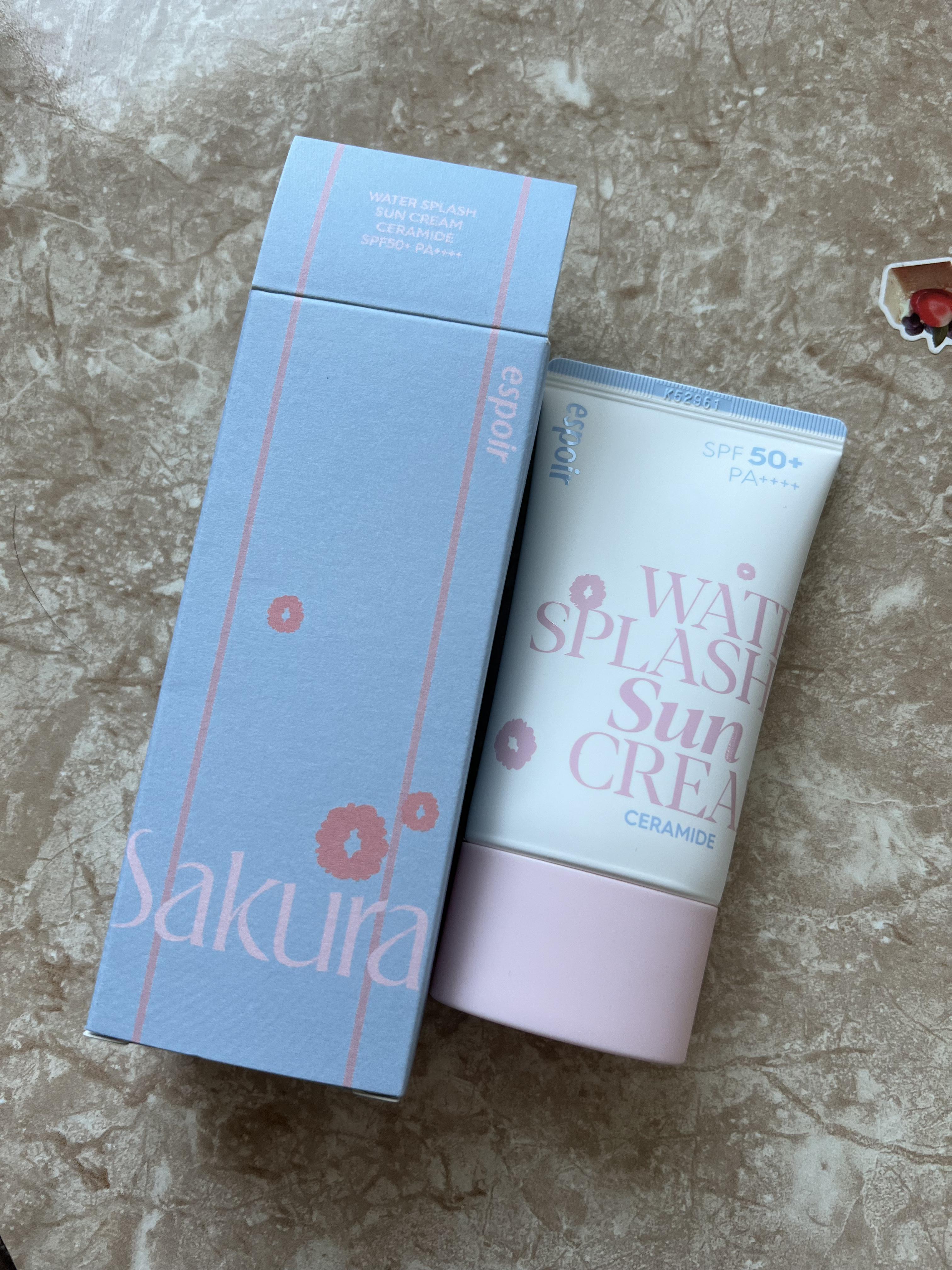 ウォータースプラッシュサンクリーム セラミド/espoir/日焼け止めクリームを使ったクチコミ（1枚目）