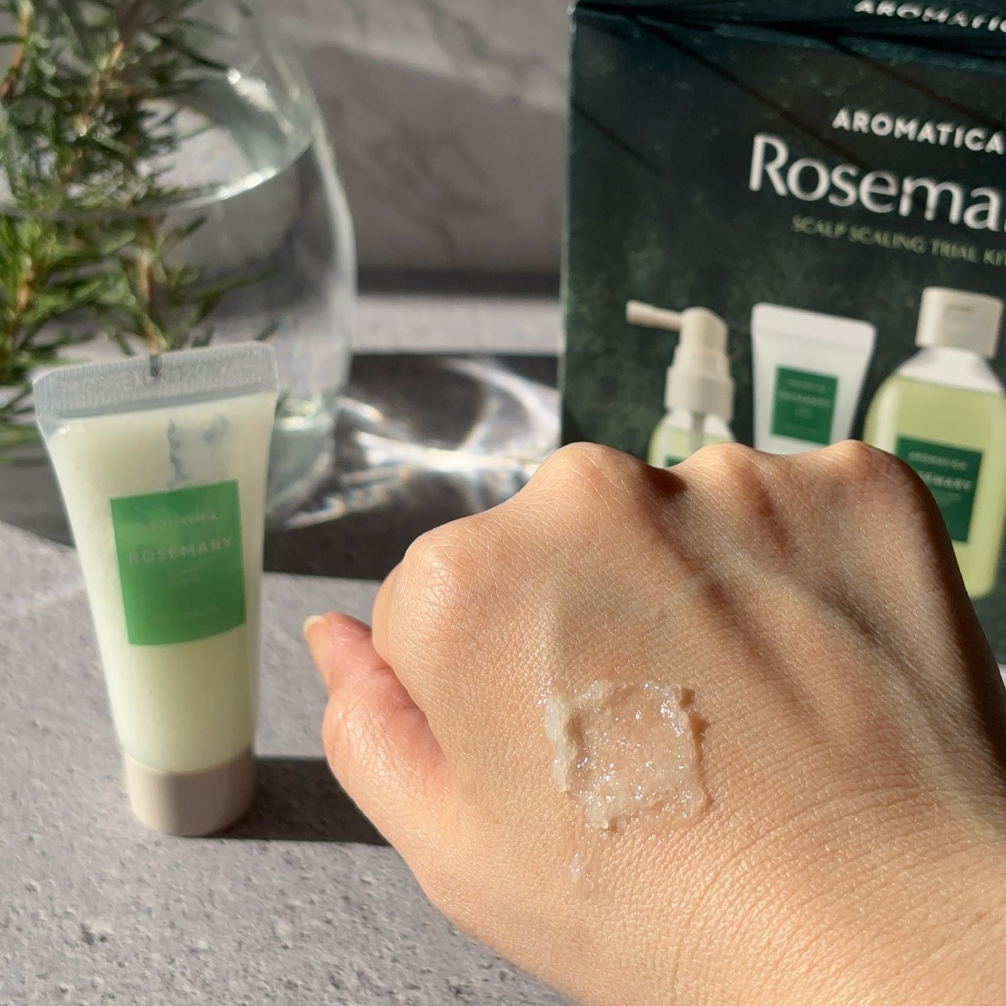 ローズマリー ヘア トライアルセット/AROMATICA/トライアルキットを使ったクチコミ(3枚目)